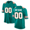 Johmsee Custom M.Dolphins Aqua Alternate Home Game Any Name & Numbers Stitched Jerseys
