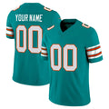 Johmsee Custom M.Dolphins Aqua Limited Alternate Vapor F.U.S.E. Home Game Any Name & Numbers Stitched Jerseys