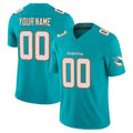 Johmsee Custom M.Dolphins Aqua Limited Vapor F.U.S.E. Home Game Any Name & Numbers Stitched Jerseys