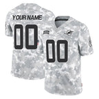 Johmsee Custom M.Dolphins Arctic Camo Salute To Service Limited Game Any Name & Numbers Stitched Jerseys