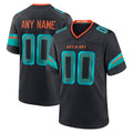 Johmsee Custom M.Dolphins Black Pitch Rivalries Collection Home Game Any Name & Numbers Stitched Jerseys