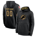 Johmsee Custom M.Dolphins Black Salute to Service Hoodies Limited Game Any Name & Numbers Stitched Jerseys