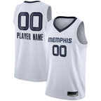 Johmsee Custom M.Grizzlies White 2020-2021 Swingman Stitched Jerseys - Association Edition