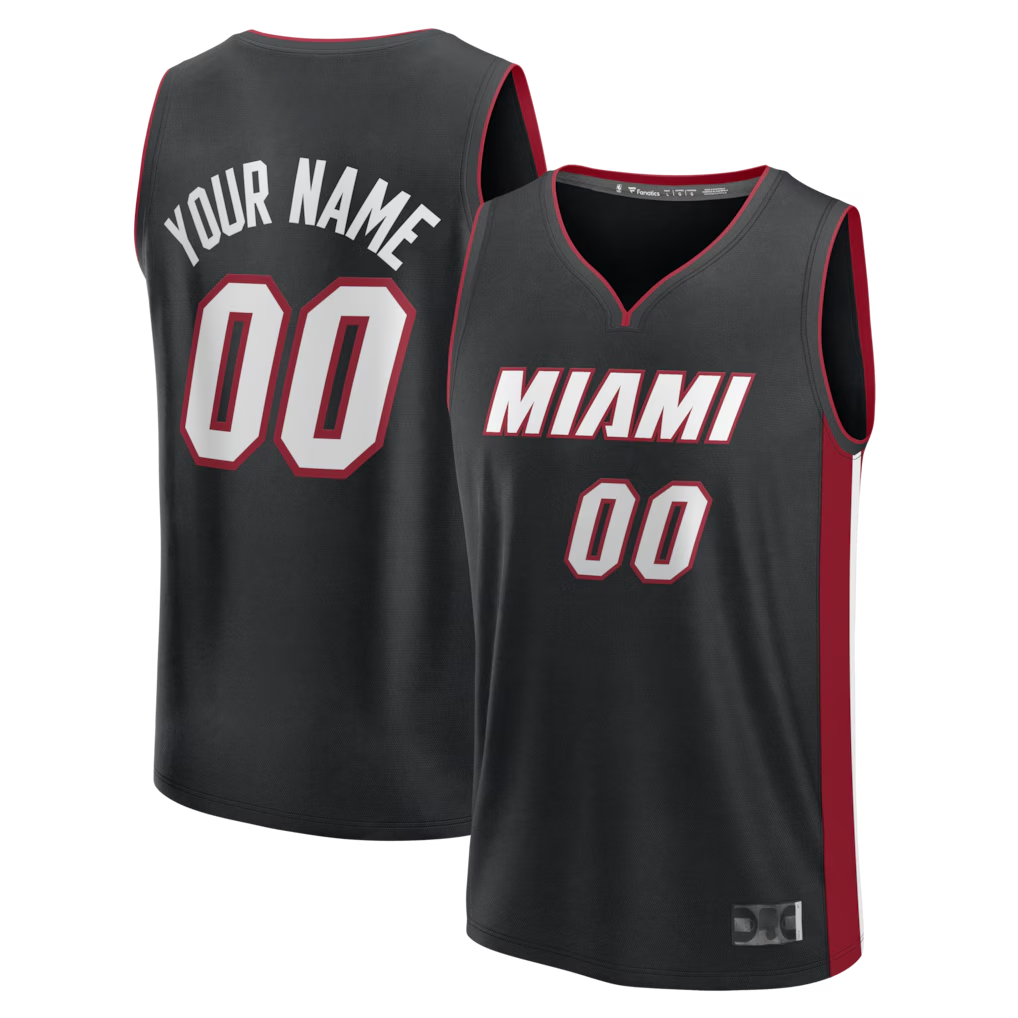 Johmsee Custom M.Heat Black Fast Break Jerseys - Icon Edition