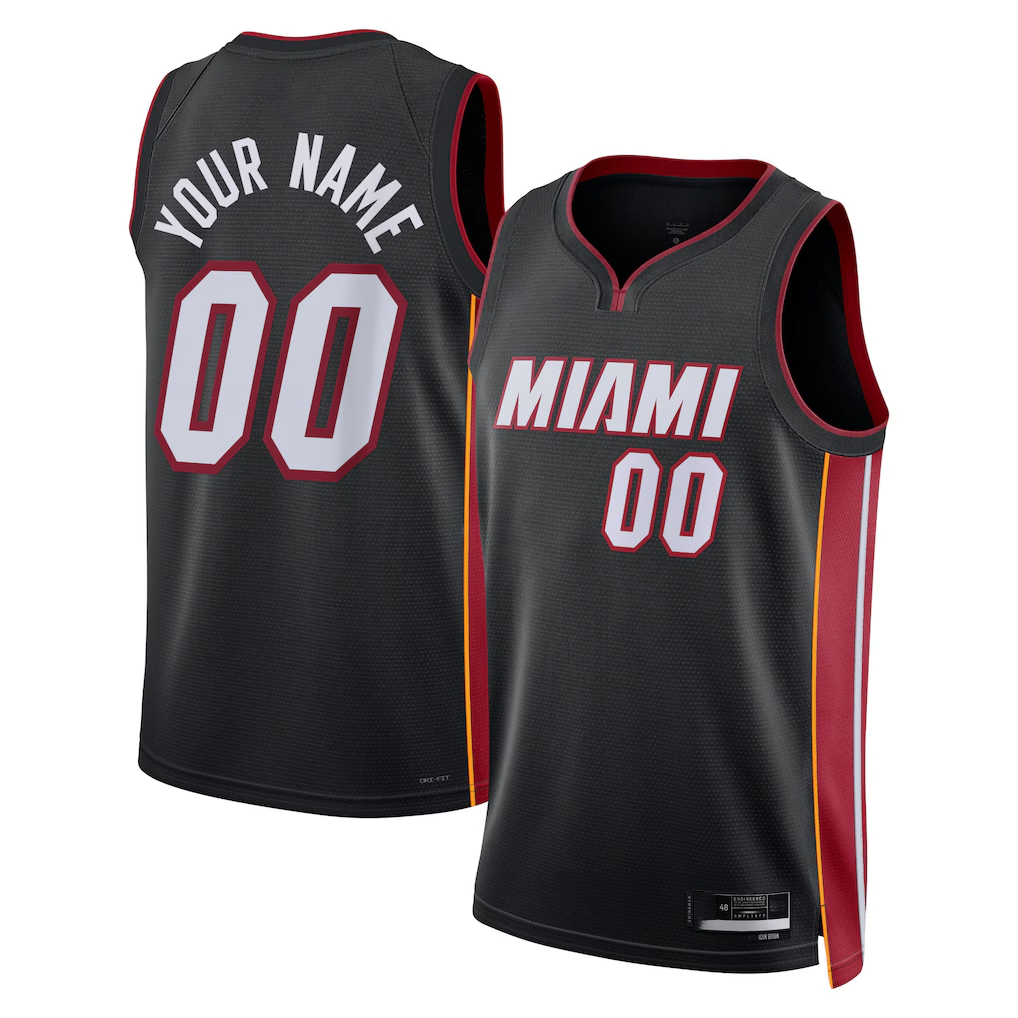 Johmsee Custom M.Heat Black Swingman Jerseys - Icon Edition