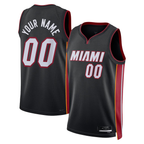 Johmsee Custom M.Heat Black Swingman Jerseys - Icon Edition