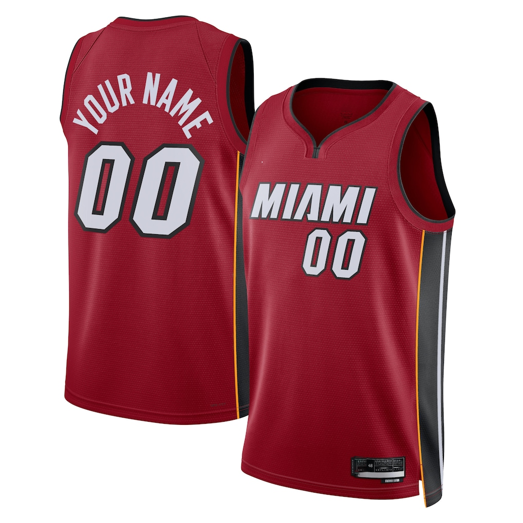 Johmsee Custom M.Heat Red 202223 Swingman Jerseys - Statement Edition