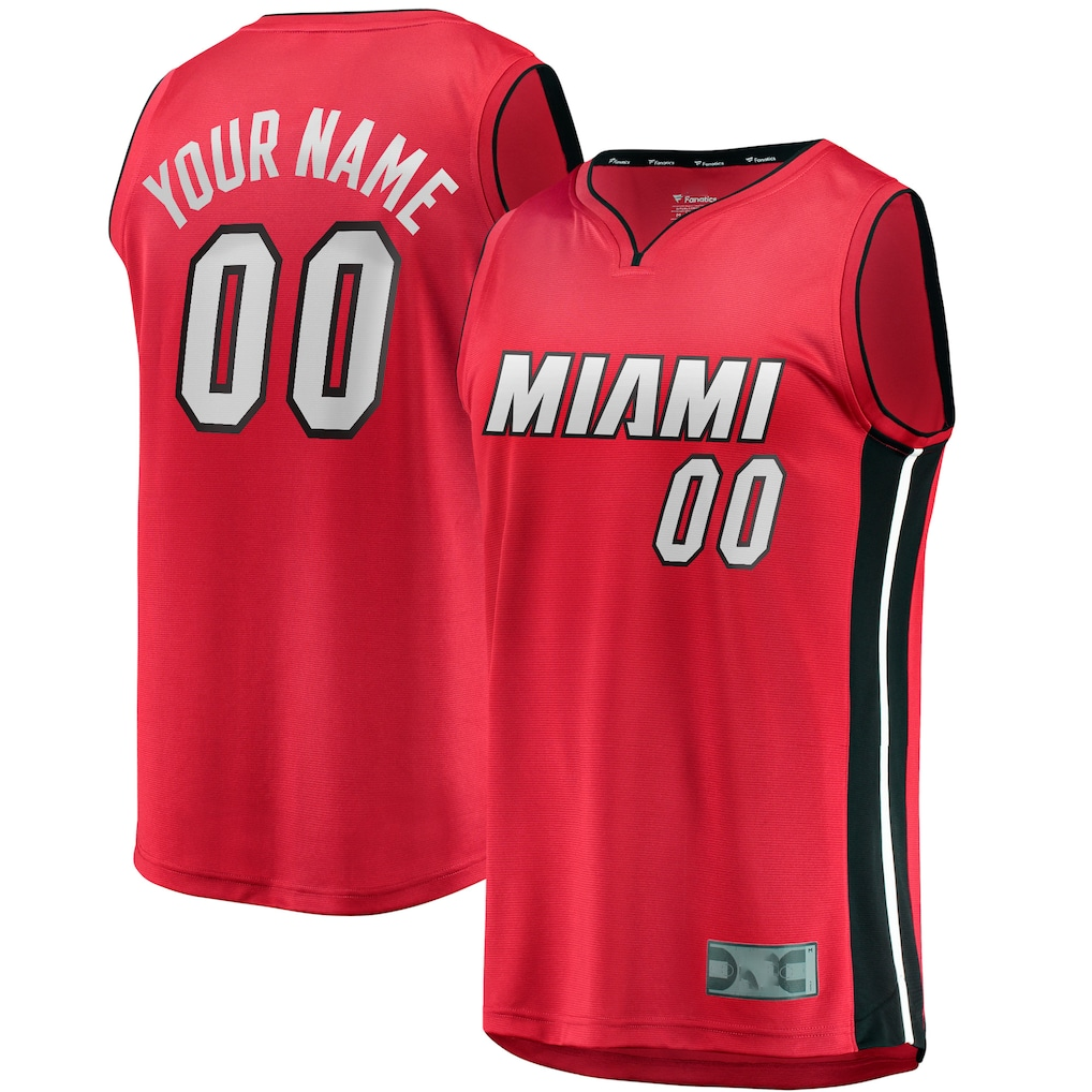 Johmsee Custom M.Heat Red Fast Break Jerseys - Statement Edition