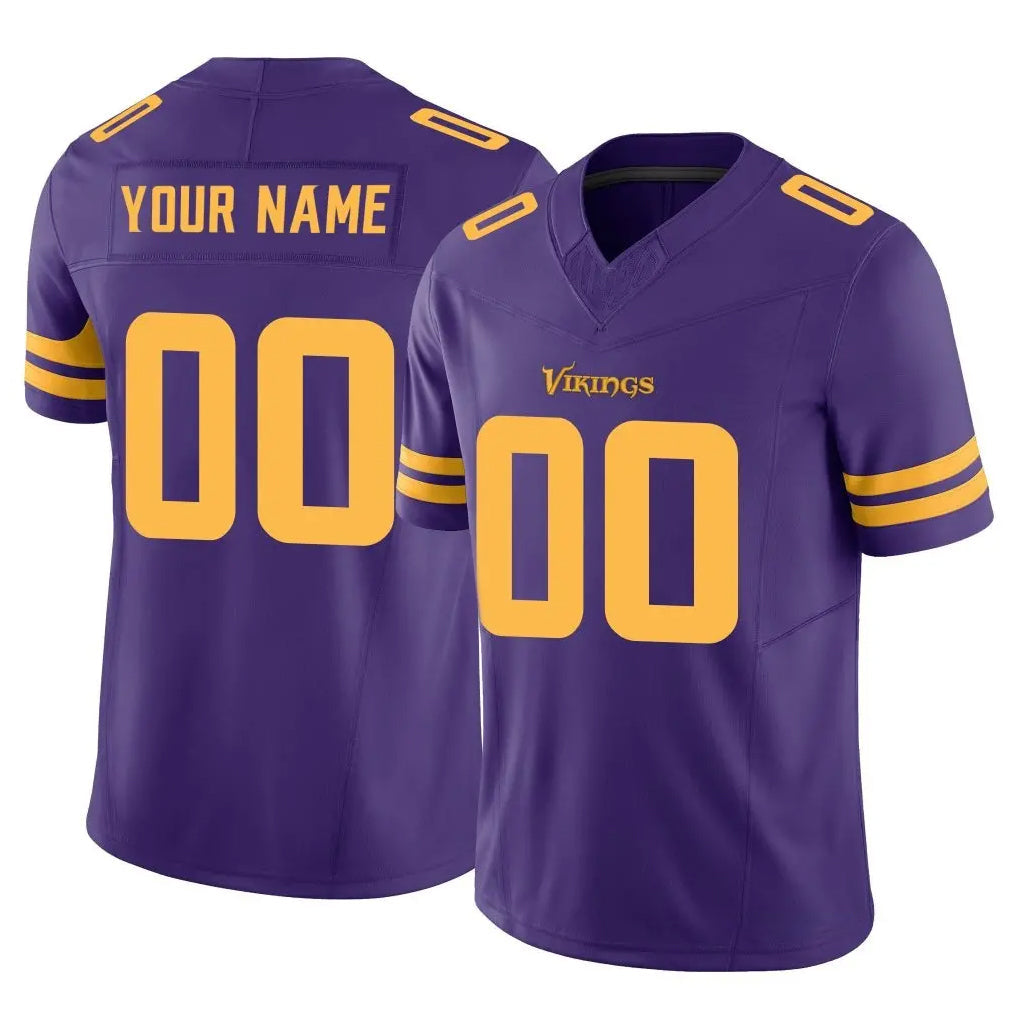 Johmsee Custom MN.Vikings Purple Limited Alternate Vapor F.U.S.E. Home Game Any Name & Numbers Stitched Jerseys