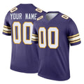 Johmsee Custom MN.Vikings Purple Limited Classic Home Game Any Name & Numbers Stitched Jerseys