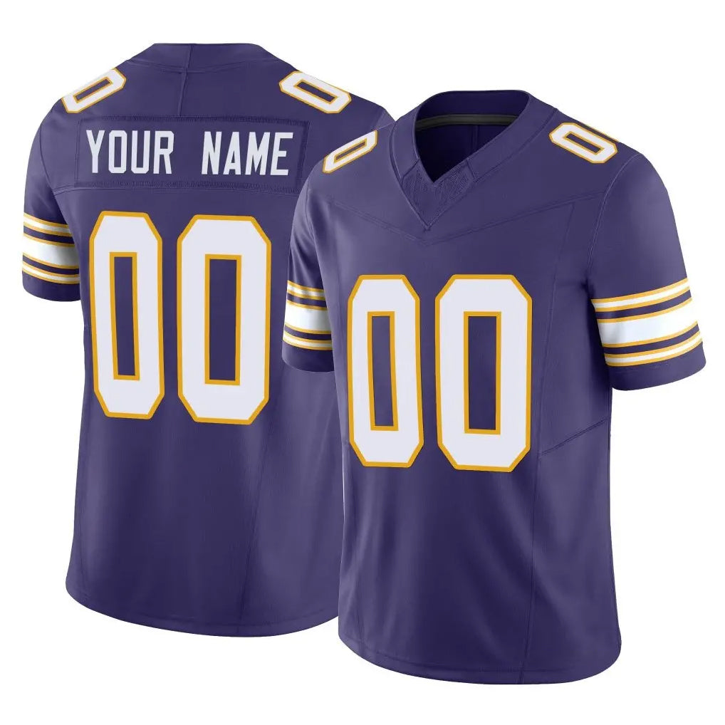 Johmsee Custom MN.Vikings Purple Limited Classic Vapor F.U.S.E. Home Game Any Name & Numbers Stitched Jerseys