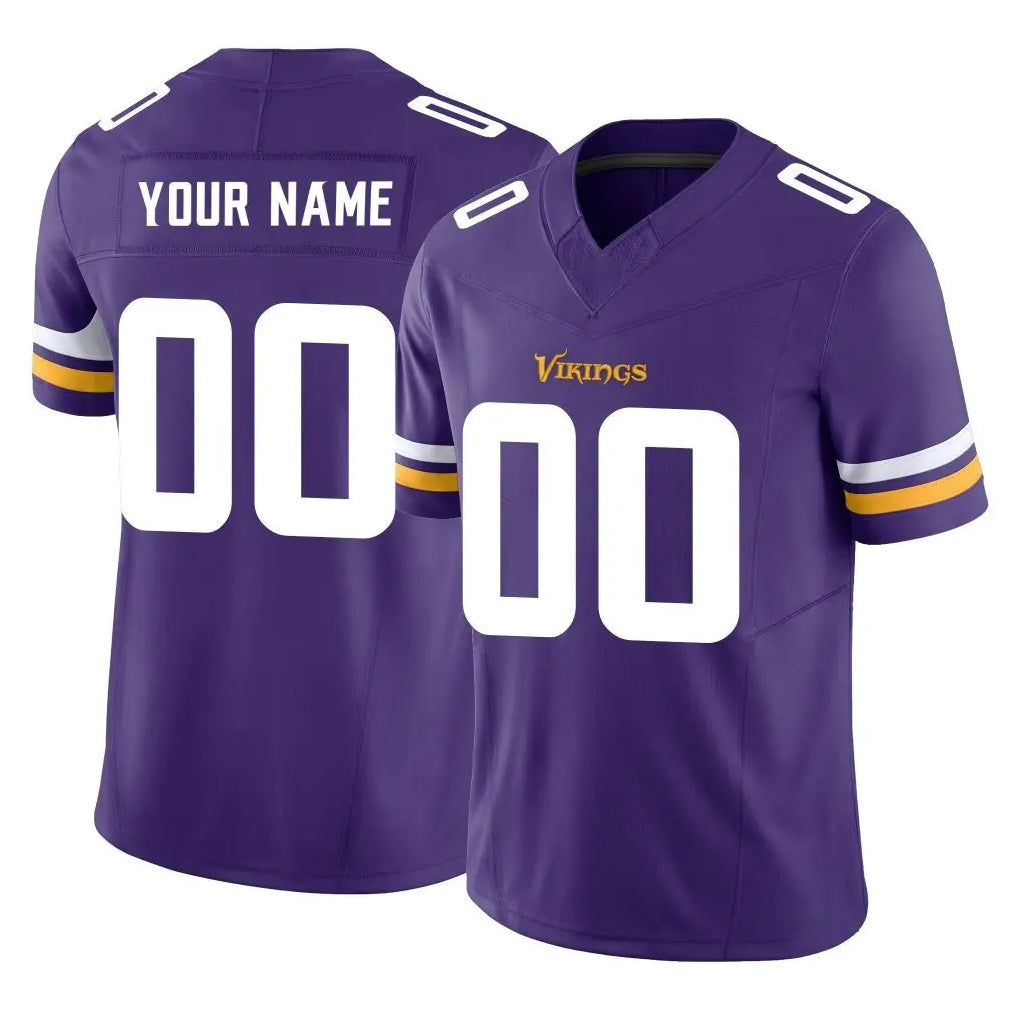 Johmsee Custom MN.Vikings Purple Limited Vapor F.U.S.E. Home Game Any Name & Numbers Stitched Jerseys