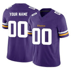 Johmsee Custom MN.Vikings Purple Limited Vapor F.U.S.E. Home Game Any Name & Numbers Stitched Jerseys
