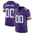 Johmsee Custom MN.Vikings Purple Limited Vapor Untouchable Home Game Any Name & Numbers Stitched Jerseys