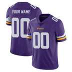 Johmsee Custom MN.Vikings Purple Limited Vapor Untouchable Home Game Any Name & Numbers Stitched Jerseys