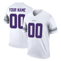 Johmsee Custom MN.Vikings White Alternate Legend Home Game Any Name & Numbers Stitched Jerseys