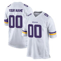 Johmsee Custom MN.Vikings White Home Game Any Name & Numbers Stitched Jerseys