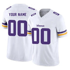 Johmsee Custom MN.Vikings White Limited Vapor F.U.S.E. Home Game Any Name & Numbers Stitched Jerseys