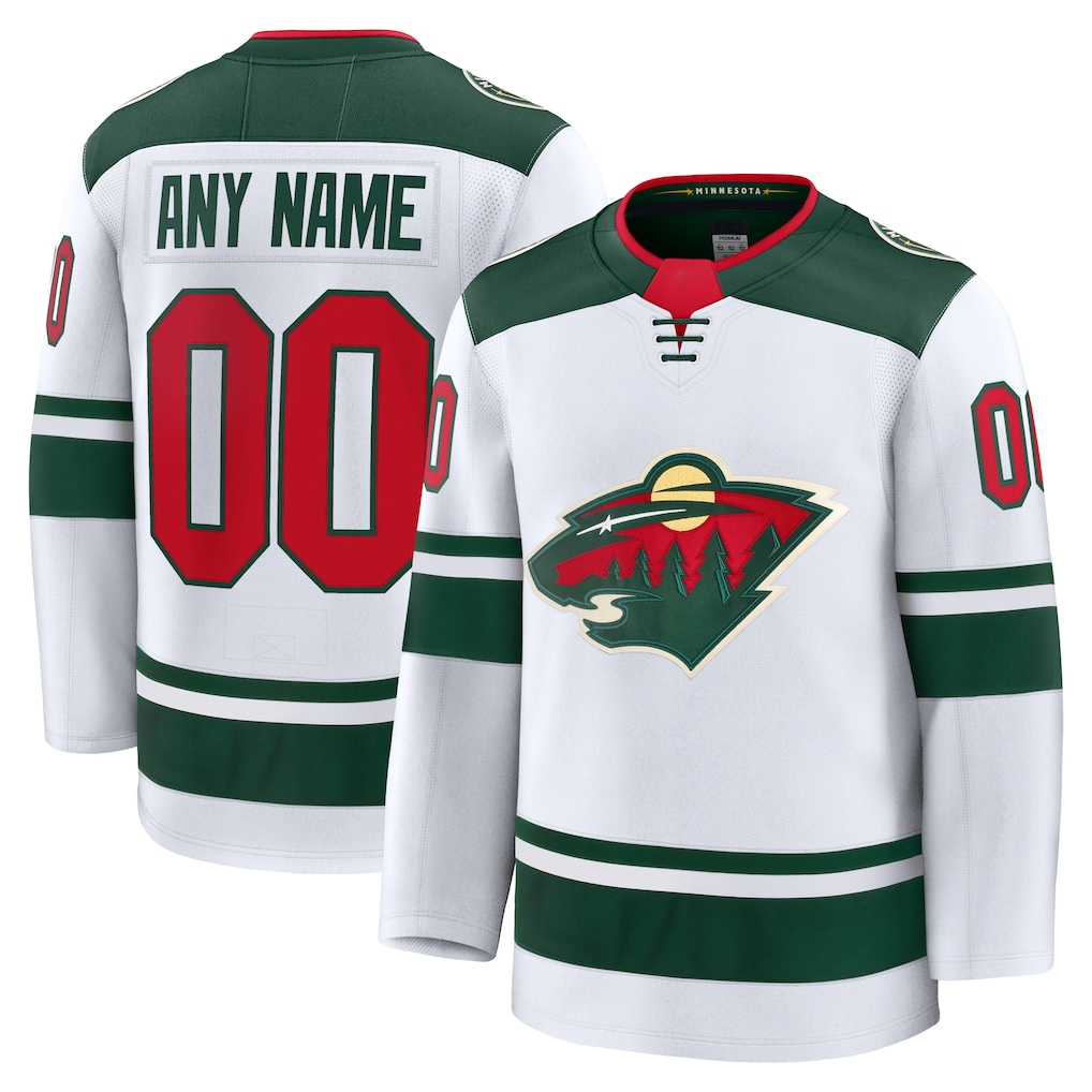 Johmsee Custom M.Wild White Away Premium Jerseys