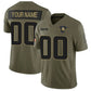 Custom MN.Vikings Active Player Olive 2025 F.U.S.E. Salute to Service Limited Stitched Football Jersey