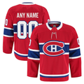Johmsee Custom Montreal Canadiens Red Home Authentic Pro Jerseys