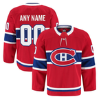 Johmsee Custom Montreal Canadiens Red Home Authentic Pro Jerseys