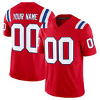 Johmsee Custom NE.Patriots Red Limited Vapor F.U.S.E. Home Game Any Name & Numbers Stitched Jerseys