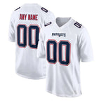 Johmsee Custom NE.Patriots White Fashion Limited Home Game Any Name & Numbers Stitched Jerseys