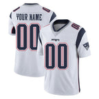 Johmsee Custom NE.Patriots White Limited Vapor Home Game Any Name & Numbers Stitched Jerseys
