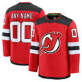 Johmsee Custom NJ.Devils Red Home Premium Jerseys