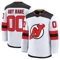 Johmsee Custom NJ.Devils White Away Premium Jerseys
