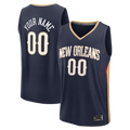 Johmsee Custom NO.Pelicans Navy Fast Break Stitched Jerseys- Icon Edition
