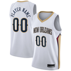 Johmsee Custom NO.Pelicans White 2020-2021 Swingman Stitched Jerseys- Association Edition