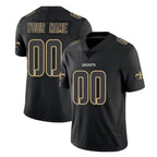Johmsee Custom NO.Saints Black Impact Limited Home Game Any Name & Numbers Stitched Jerseys