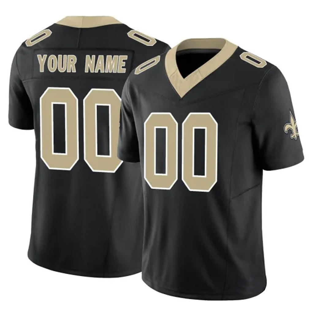 Johmsee Custom NO.Saints Black Limited Vapor F.U.S.E. Home Game Any Name & Numbers Stitched Jerseys
