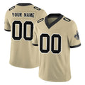 Johmsee Custom NO.Saints Gold Limited Vapor F.U.S.E. Home Game Any Name & Numbers Stitched Jerseys