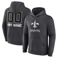 Johmsee Custom NO.Saints Gray Pullover Hoodies Limited Any Name & Numbers  Stitched Jerseys