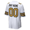Johmsee Custom NO.Saints White Alternate Game Stitched Jerseys