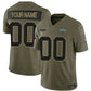 Custom NY.Jets Active Player Olive 2025 F.U.S.E. Salute to Service Limited Stitched Football Jersey