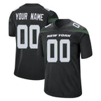 Johmsee Custom NY.Jets Black Home Game Any Name & Numbers Stitched Jerseys