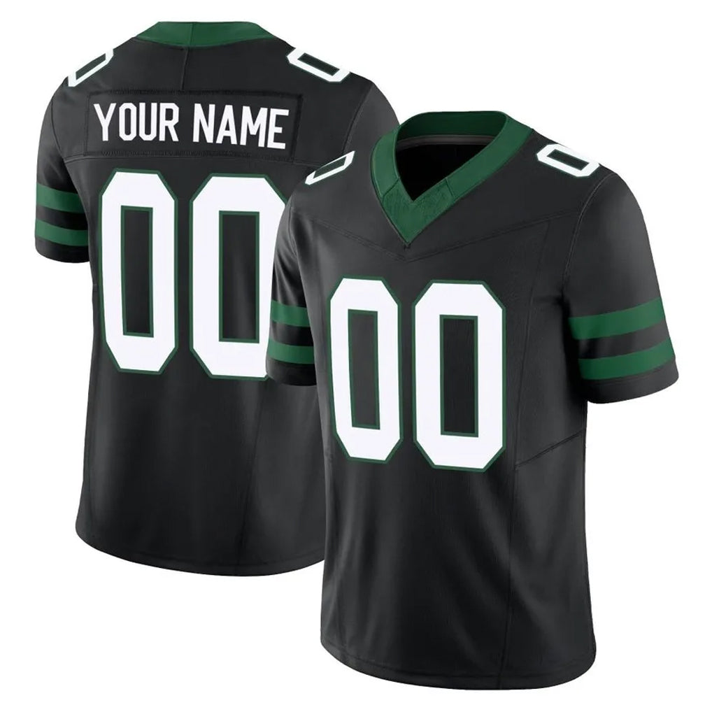 Johmsee Custom NY.Jets Black Limited Legacy Vapor F.U.S.E. Home Game Any Name & Numbers Stitched Jerseys