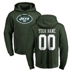 Johmsee Custom NY.Jets Green LOGO Pullover Hoodies Limited Game Any Name & Numbers Stitched Jerseys