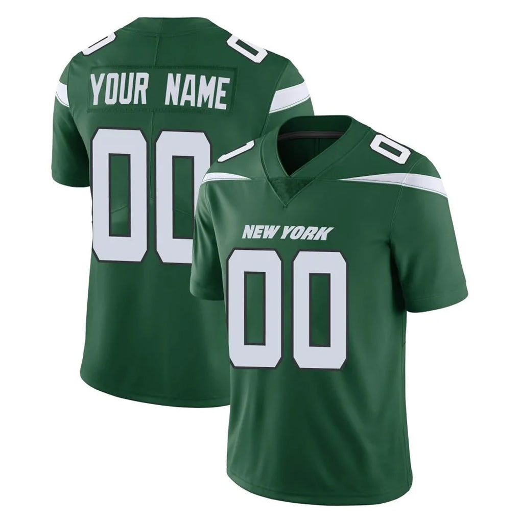 Johmsee Custom NY.Jets Green Limited Vapor Home Game Any Name & Numbers Stitched Jerseys
