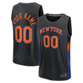 Johmsee Custom NY.Knicks  Black Fast Break Jerseys - Icon Edition
