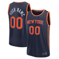 Johmsee Custom NY.Knicks  Navy Fast Break Jerseys - Statement Edition