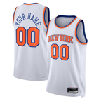 Johmsee Custom NY.Knicks White Swingman Jerseys - Association Edition