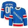 Johmsee Custom NY.Rangers Blue Centennial Authentic Pro Jerseys