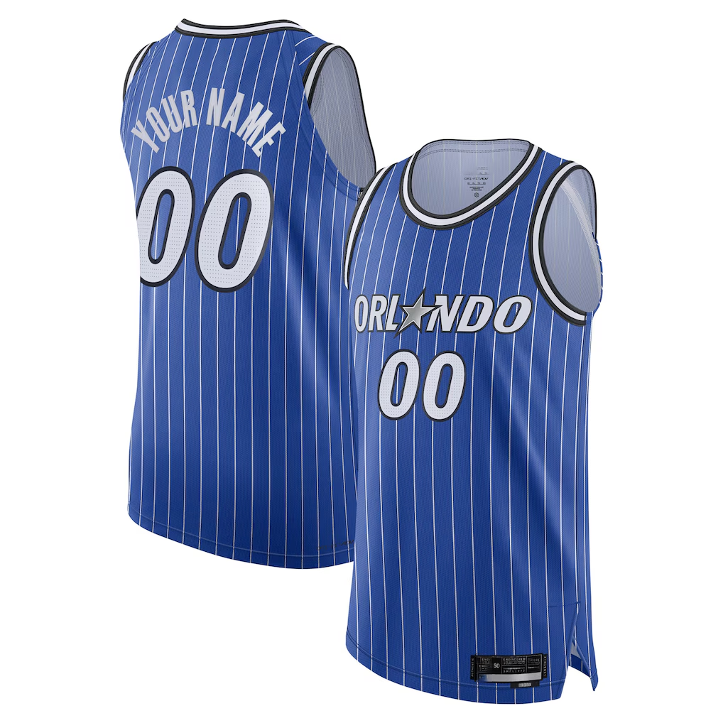 Johmsee Custom O.Magic Blue Authentic Jerseys - Icon Edition