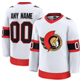 Johmsee Custom O.Senators White Away Premium Jerseys