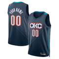 Johmsee Custom OC.Thunder Blue 2025-2026 City Edition Swingman Stitched Jerseys